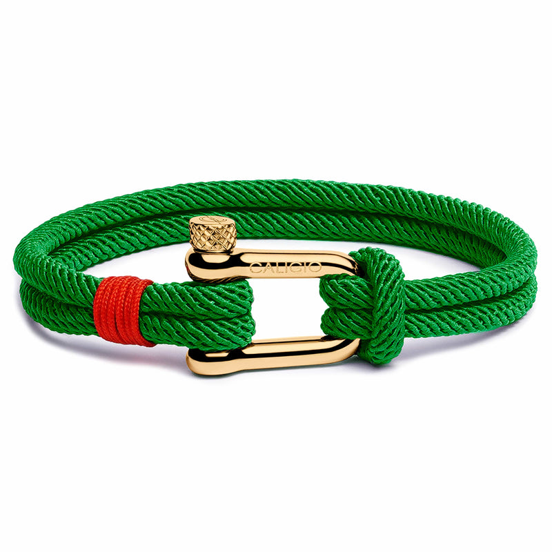 caligio Caligio Men Bracelets Fortune Green Men’s Bracelets Bestseller - Hand-Crafted Fortune Green by Caligio small gift  cheap gift for men  shackle bracelet mens anchor bracelet