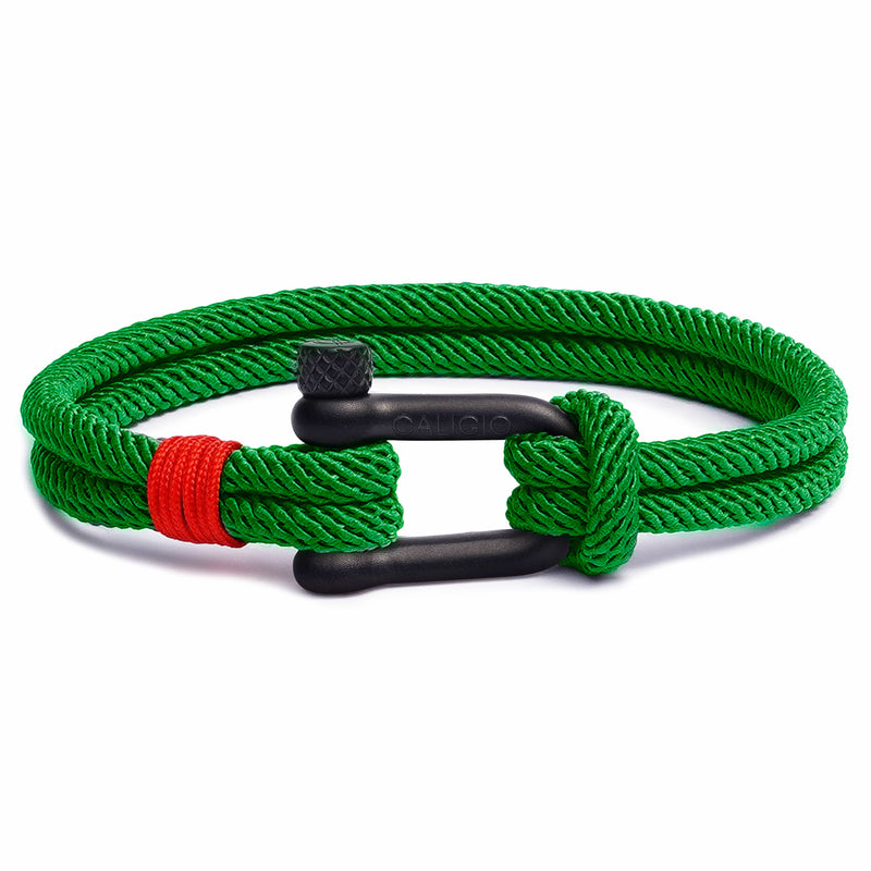 caligio Caligio Men Bracelets Fortune Green Men’s Bracelets Bestseller - Hand-Crafted Fortune Green by Caligio small gift  cheap gift for men  shackle bracelet mens anchor bracelet