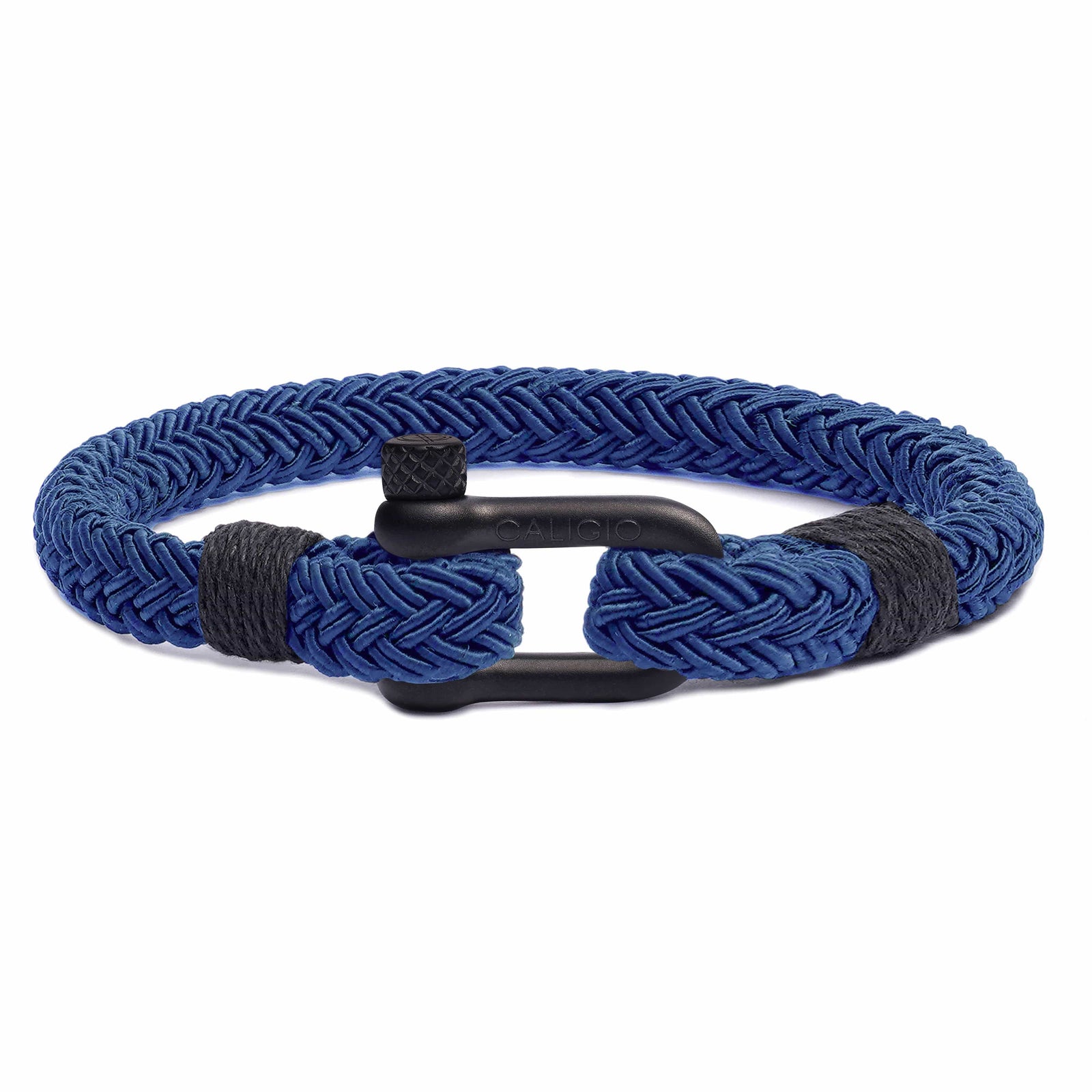 Buy Men s Nylon Bracelet Nautical Blue Nylon by Caligio CALIGIO