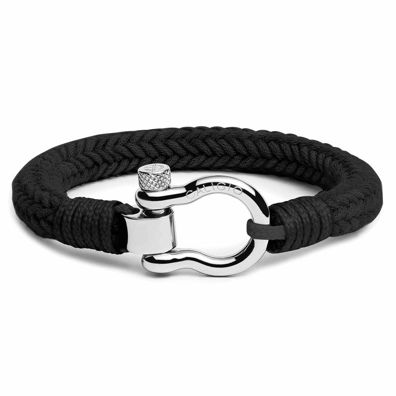 Buy Casual Men's Omega Bracelet in Black Cotton