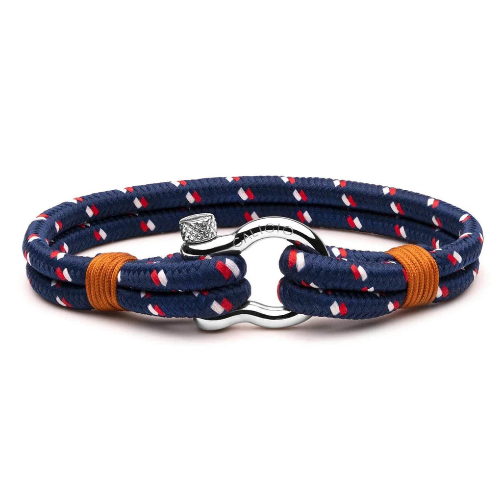 XL sizes for Men's Bracelet with Double Nylon Rope - Binate Dotted