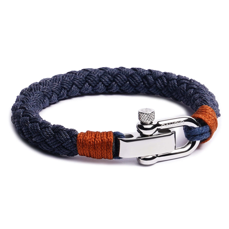 California-Designed Cotton Men's Bracelet - Gio Beige